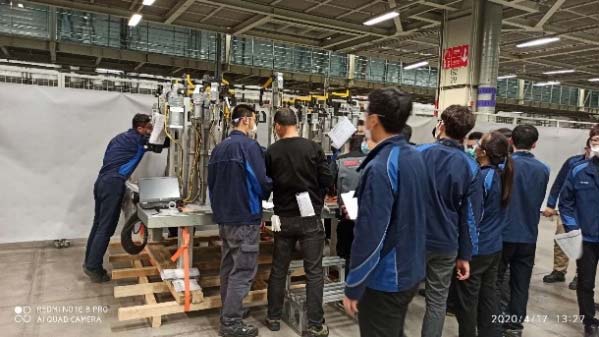 沈陽鐵西寶馬G28BEV項目樣板夾具通過客戶驗收，現(xiàn)場正式開工